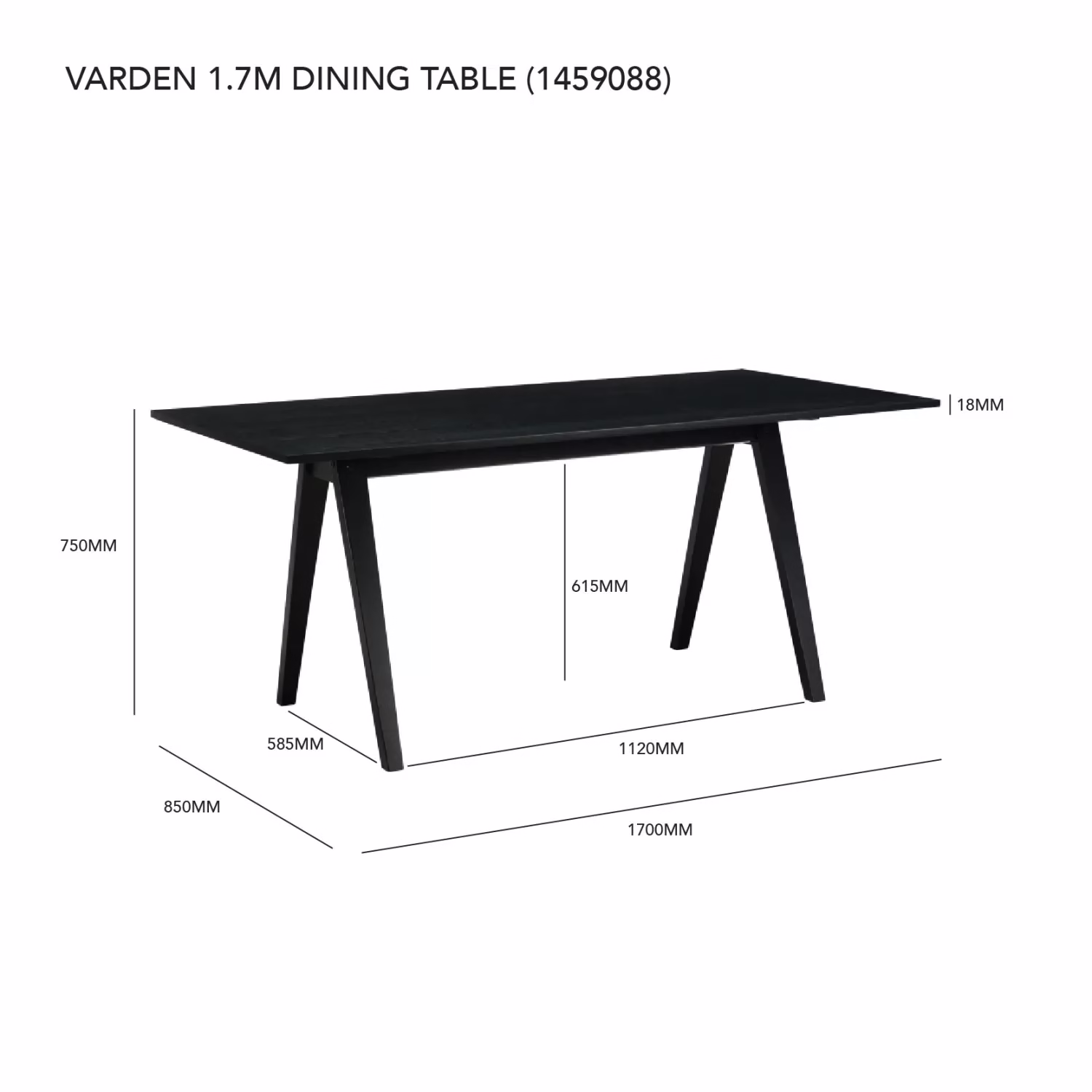 Varden Dining Table - Image 5