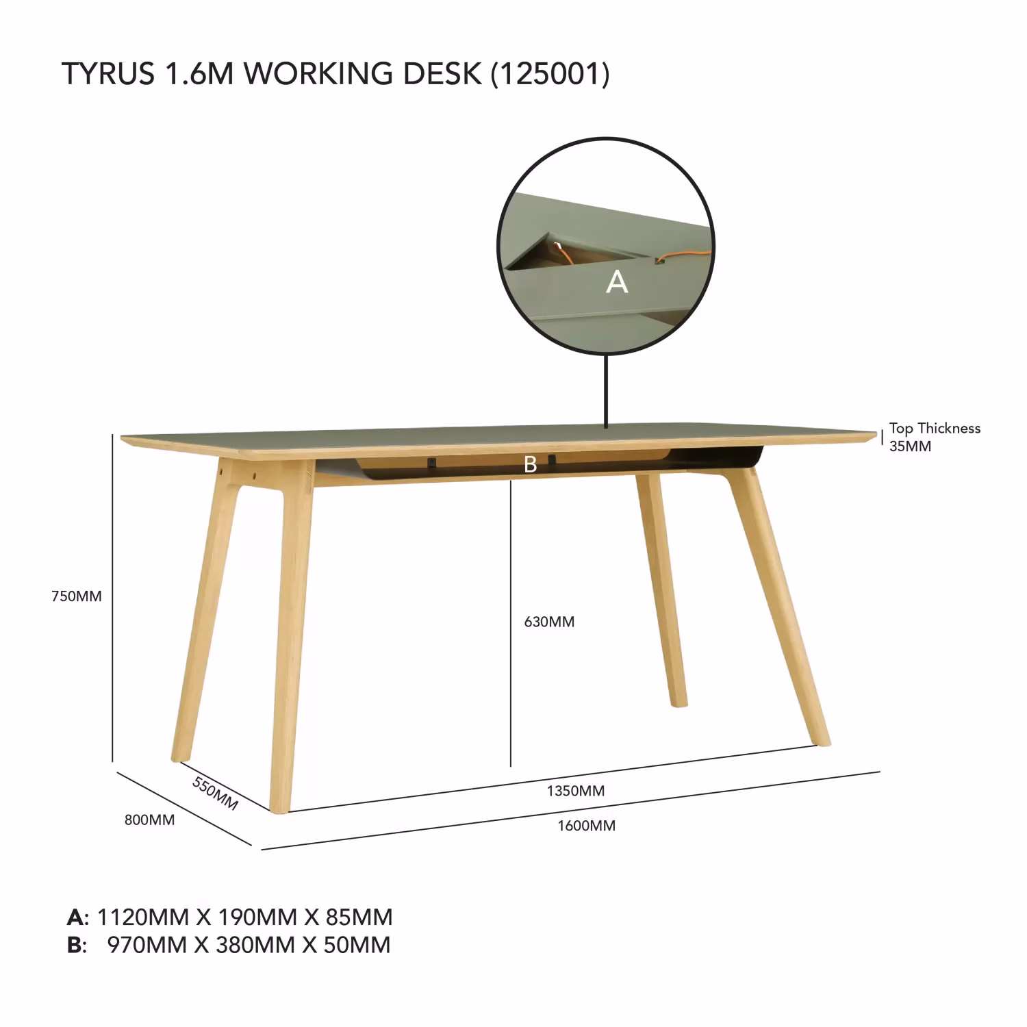 Tyrus Working Desk - Image 5