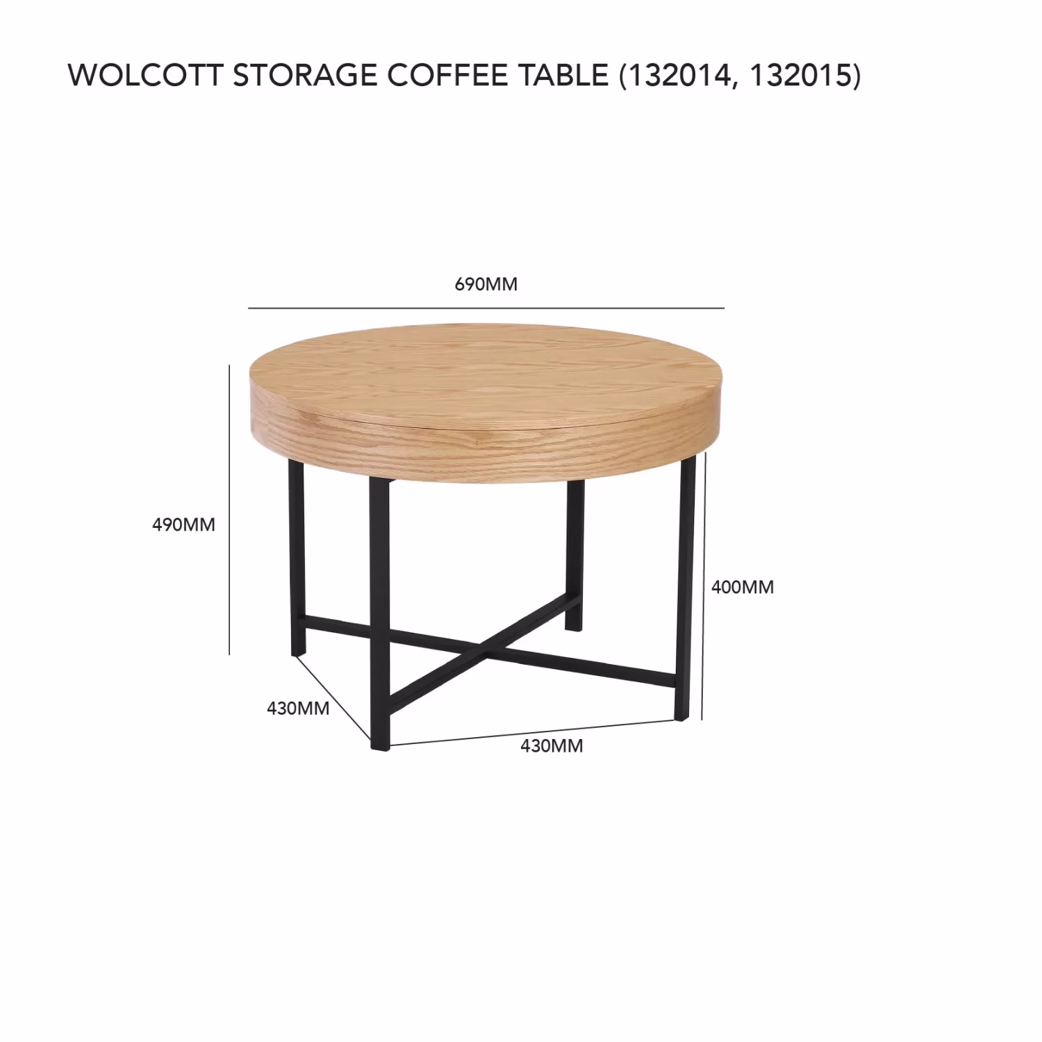 Wolcott Storage Coffee Table - Image 2