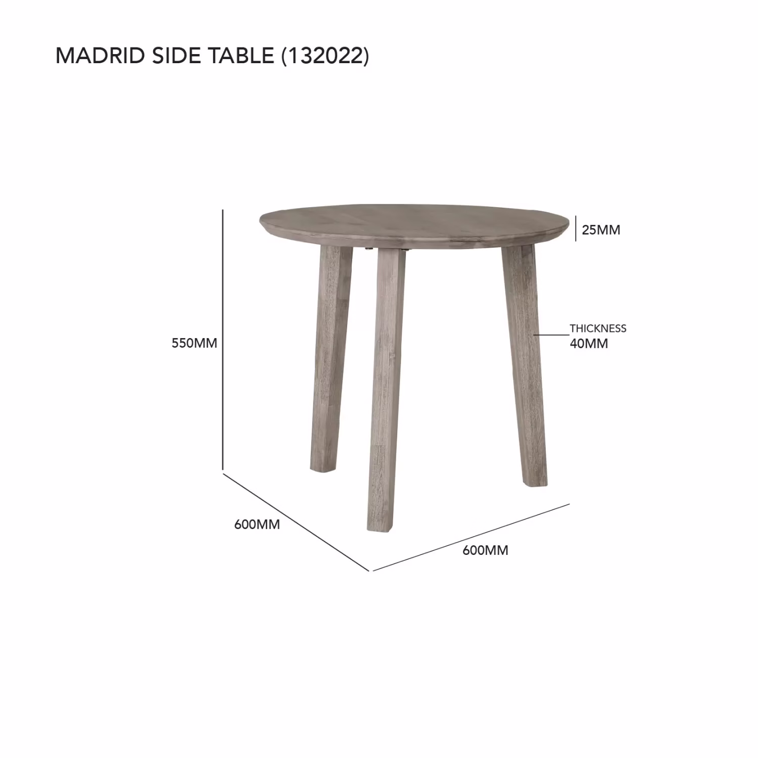 Madrid Side Table - Image 2