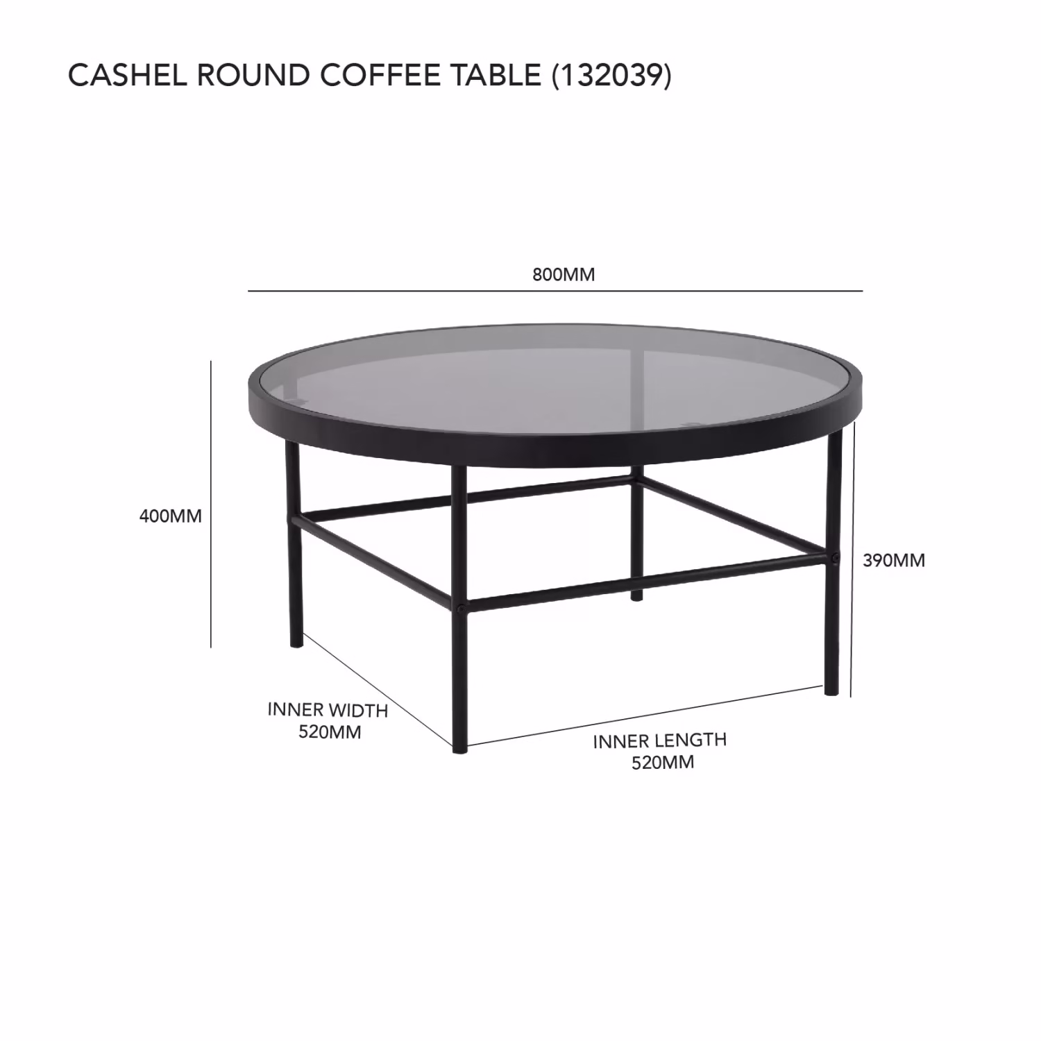 Cashel Round Coffee Table - Image 4