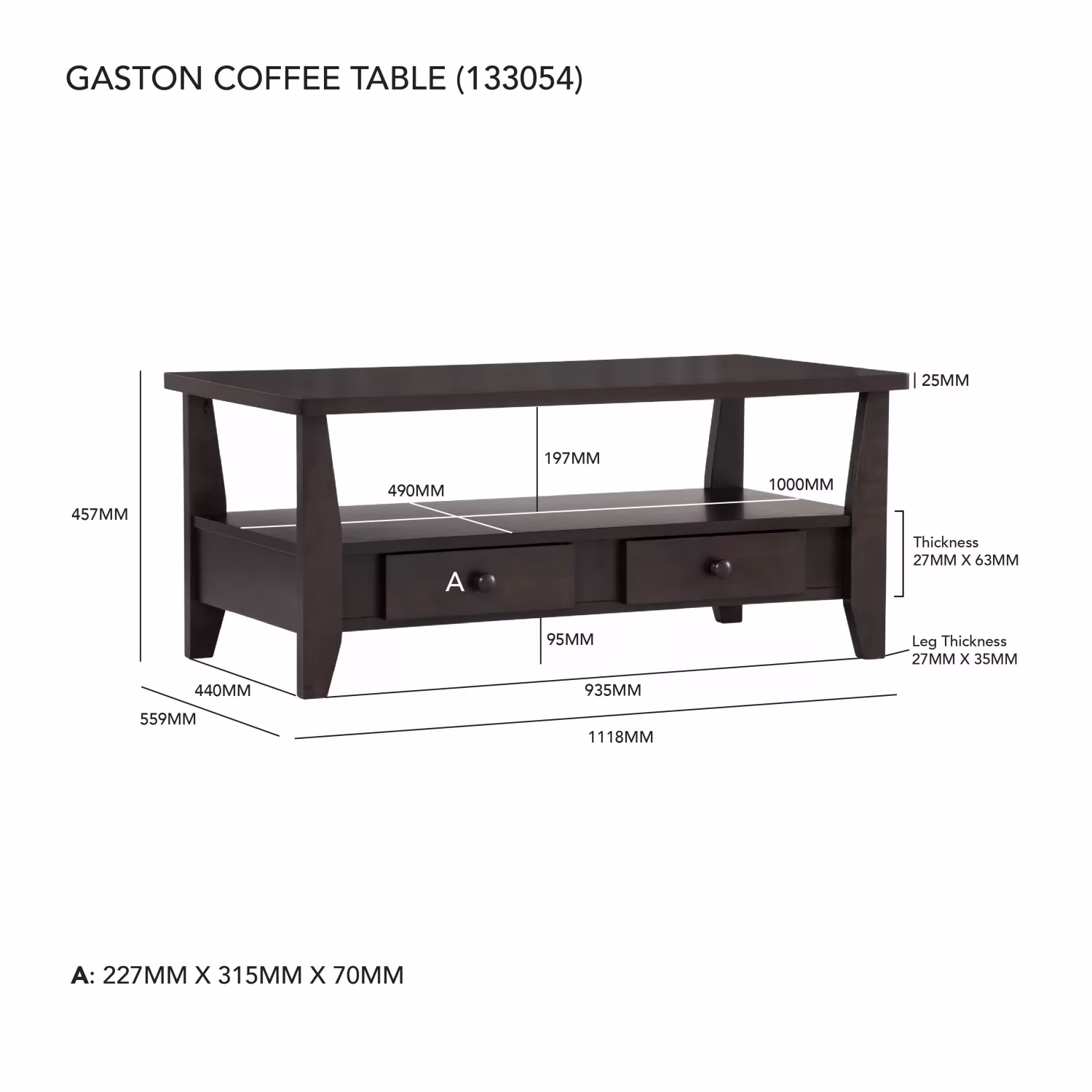Gaston Coffee Table - Image 6