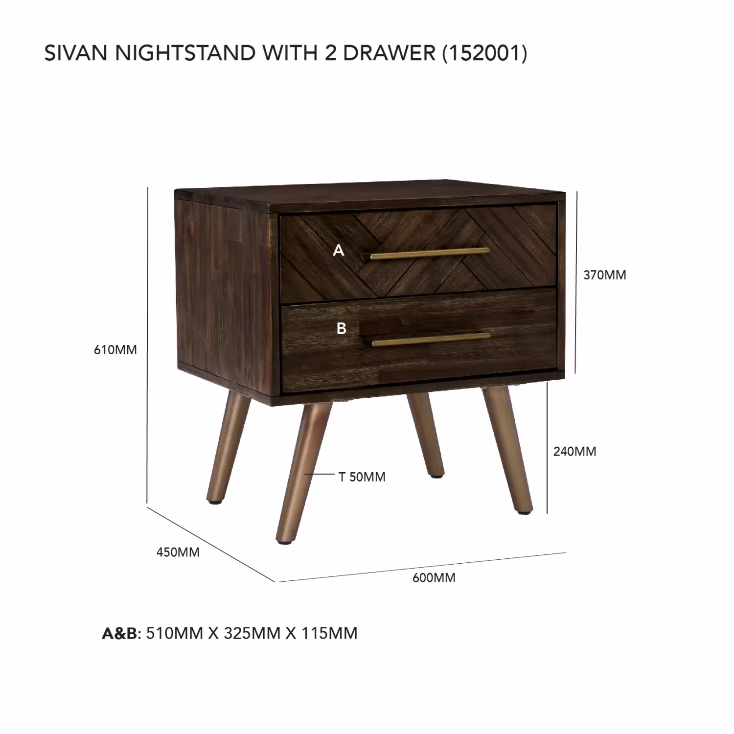 Sivan Bedside Table - Image 3