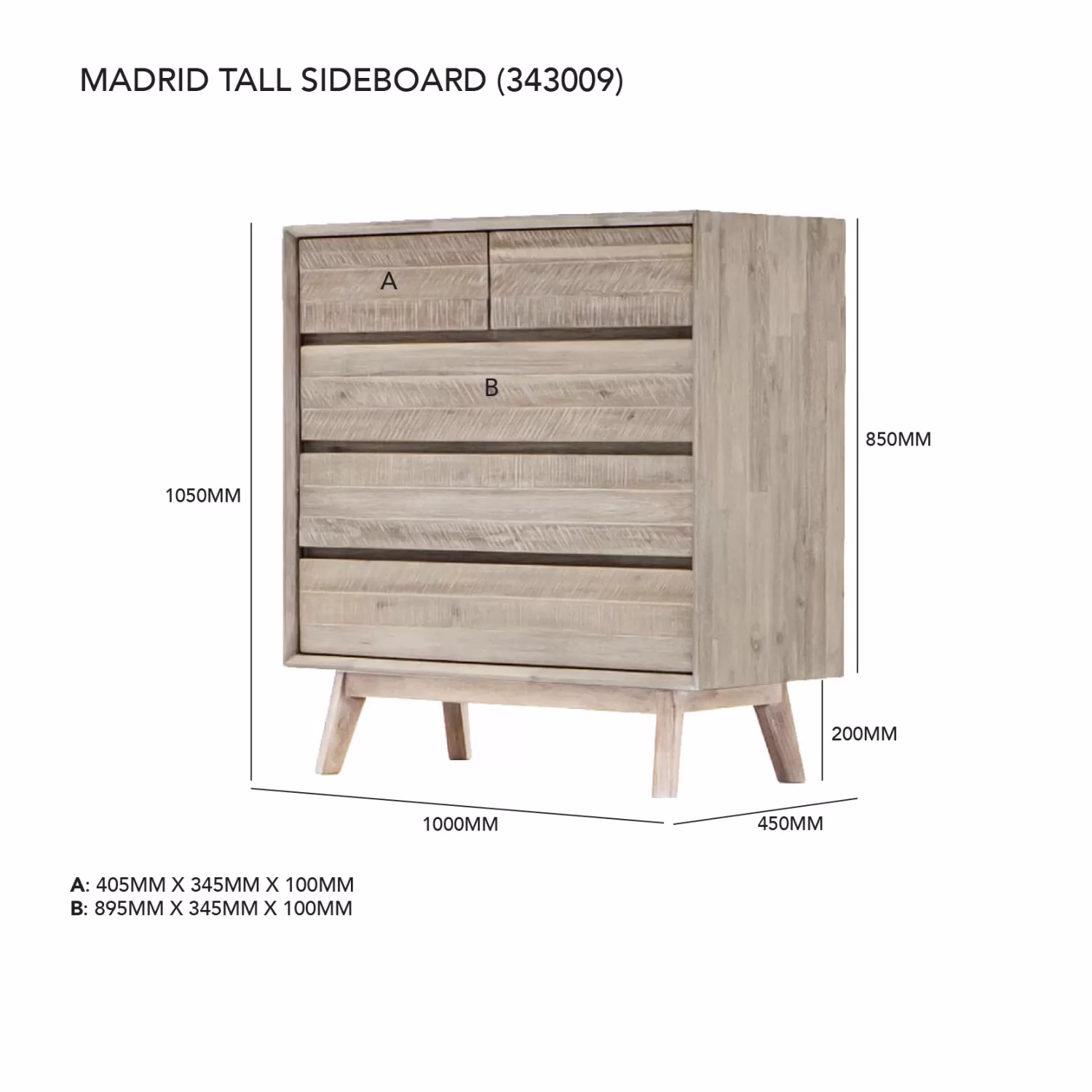 Madrid 6-Drawer Chest - Image 8