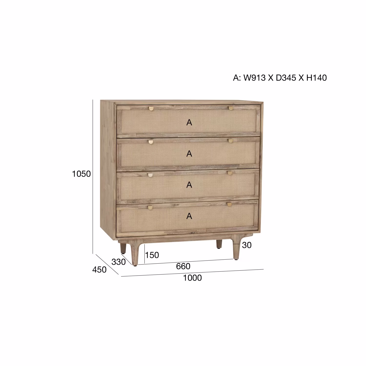 Forres Dresser Chest - Image 8